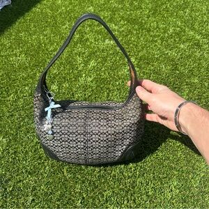 Coach Black and Gray Patterned Bag